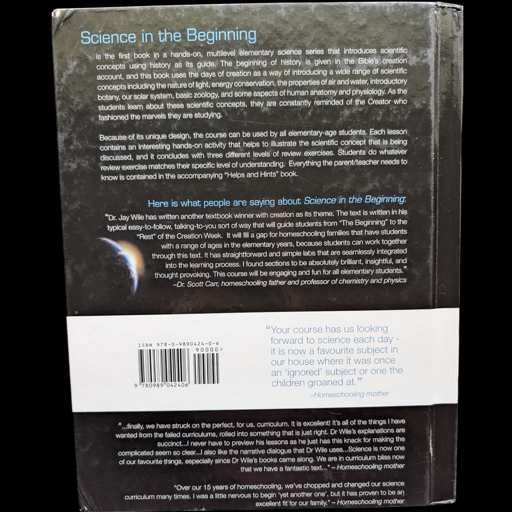 Science in the Beginning Wile - Berean Builders Homeschool Textbook Hardback - Picture 2 of 4